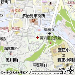岐阜県多治見市神楽町周辺の地図