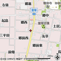 愛知県一宮市富塚郷西34周辺の地図
