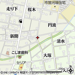 愛知県一宮市浅井町東浅井円波56周辺の地図