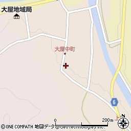 兵庫県養父市大屋町大屋市場204周辺の地図