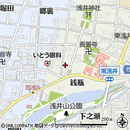 愛知県一宮市浅井町東浅井戌亥52周辺の地図