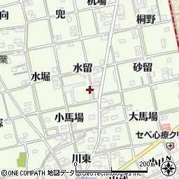 愛知県一宮市瀬部水留31周辺の地図