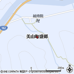 京都府南丹市美山町盛郷周辺の地図
