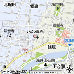 愛知県一宮市浅井町東浅井戌亥54周辺の地図