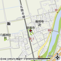 徳善寺周辺の地図