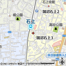 神奈川県藤沢市鵠沼石上3丁目1-2周辺の地図