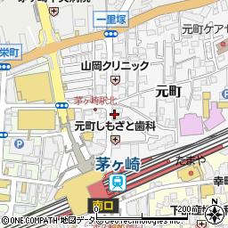 中央労働金庫茅ヶ崎支店周辺の地図