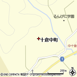 京都府綾部市十倉中町（沼ケ段）周辺の地図