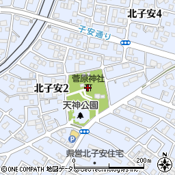 菅原神社周辺の地図