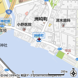 洲崎町周辺の地図
