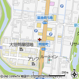 ガスト大垣南店周辺の地図