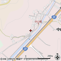 京都府綾部市中山町サクラ周辺の地図