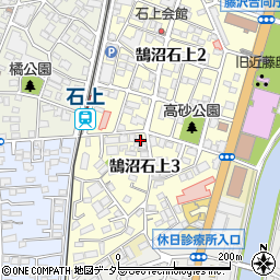 神奈川県藤沢市鵠沼石上3丁目1-8周辺の地図