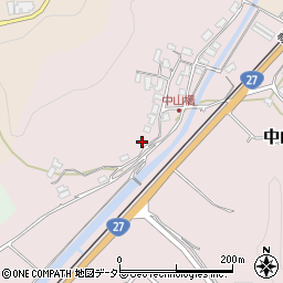京都府綾部市中山町（サクラ）周辺の地図