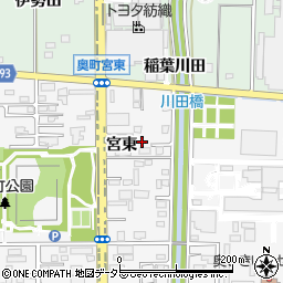 愛知県一宮市奥町宮東58-8周辺の地図