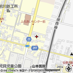 滋賀県高島市安曇川町田中51周辺の地図