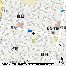 トヨタレンタリース愛知江南店周辺の地図