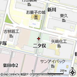 愛知県犬山市二タ俣周辺の地図