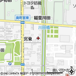 愛知県一宮市奥町宮東69-1周辺の地図