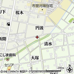 愛知県一宮市浅井町東浅井円波49周辺の地図