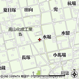 愛知県一宮市瀬部水堀27周辺の地図