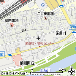 岐阜県多治見市前畑町1丁目61周辺の地図