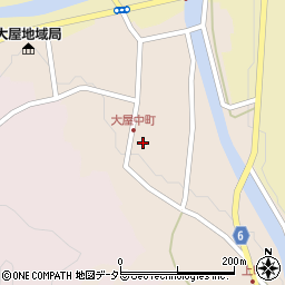 兵庫県養父市大屋町大屋市場201周辺の地図