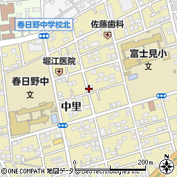 神奈川県平塚市中里周辺の地図