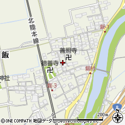 滋賀県米原市飯583周辺の地図
