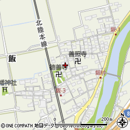 滋賀県米原市飯584周辺の地図