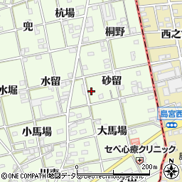 愛知県一宮市瀬部砂留32周辺の地図