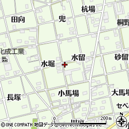 愛知県一宮市瀬部水留28周辺の地図