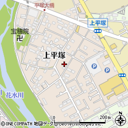 神奈川県平塚市上平塚9周辺の地図