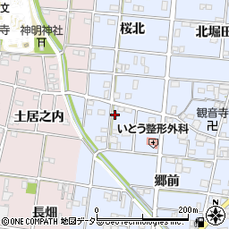 愛知県一宮市浅井町西浅井郷西34周辺の地図