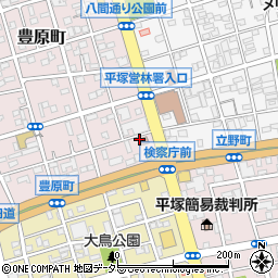 横浜地方検察庁　平塚区・検察庁周辺の地図