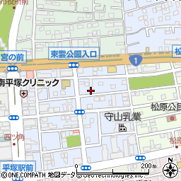 神奈川県平塚市宮の前12-31周辺の地図