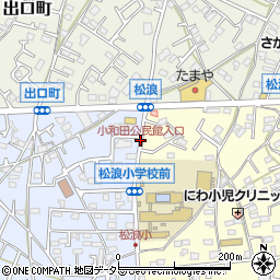 小和田公民館入口周辺の地図