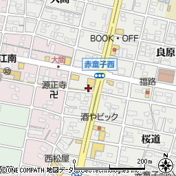 愛知県江南市赤童子町栄7周辺の地図