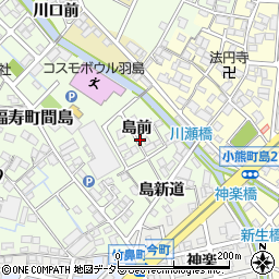 岐阜県羽島市小熊町島前周辺の地図
