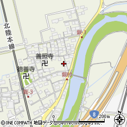 滋賀県米原市飯608周辺の地図