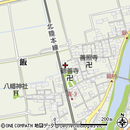 滋賀県米原市飯180周辺の地図