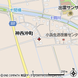 島根県出雲市神西沖町189周辺の地図