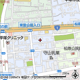 神奈川県平塚市宮の前12-30周辺の地図