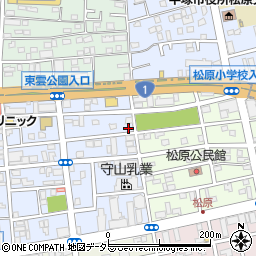 神奈川県平塚市宮の前12-22周辺の地図