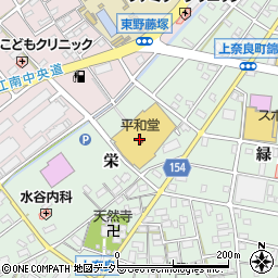 大垣共立銀行平和堂江南店 ＡＴＭ周辺の地図
