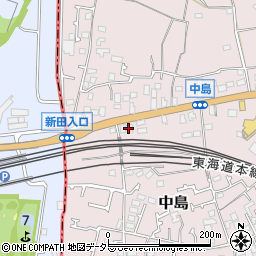 神奈川県茅ヶ崎市中島344周辺の地図
