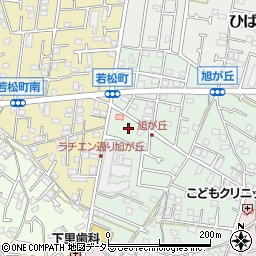 神奈川県茅ヶ崎市旭が丘4周辺の地図