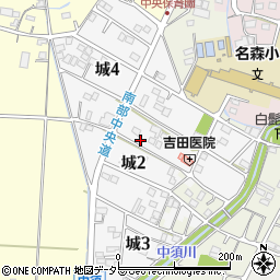 岐阜県安八郡安八町城周辺の地図