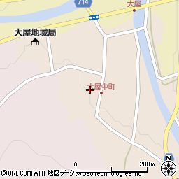 兵庫県養父市大屋町大屋市場189周辺の地図