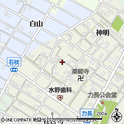 愛知県江南市力長町神出82周辺の地図